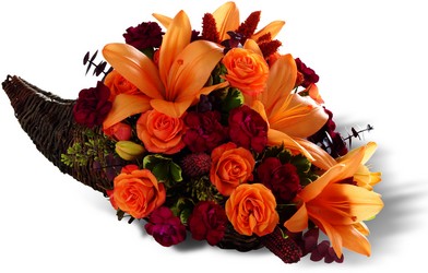 The FTD Harvest Home Cornucopia from Parkway Florist in Pittsburgh PA